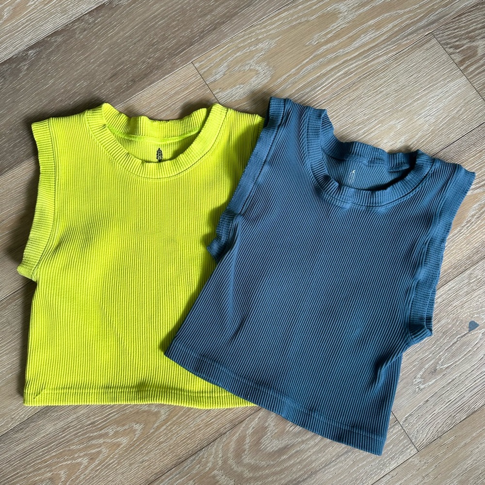 Free People FP Movement Happiness Runs Muscle Tank Bundle